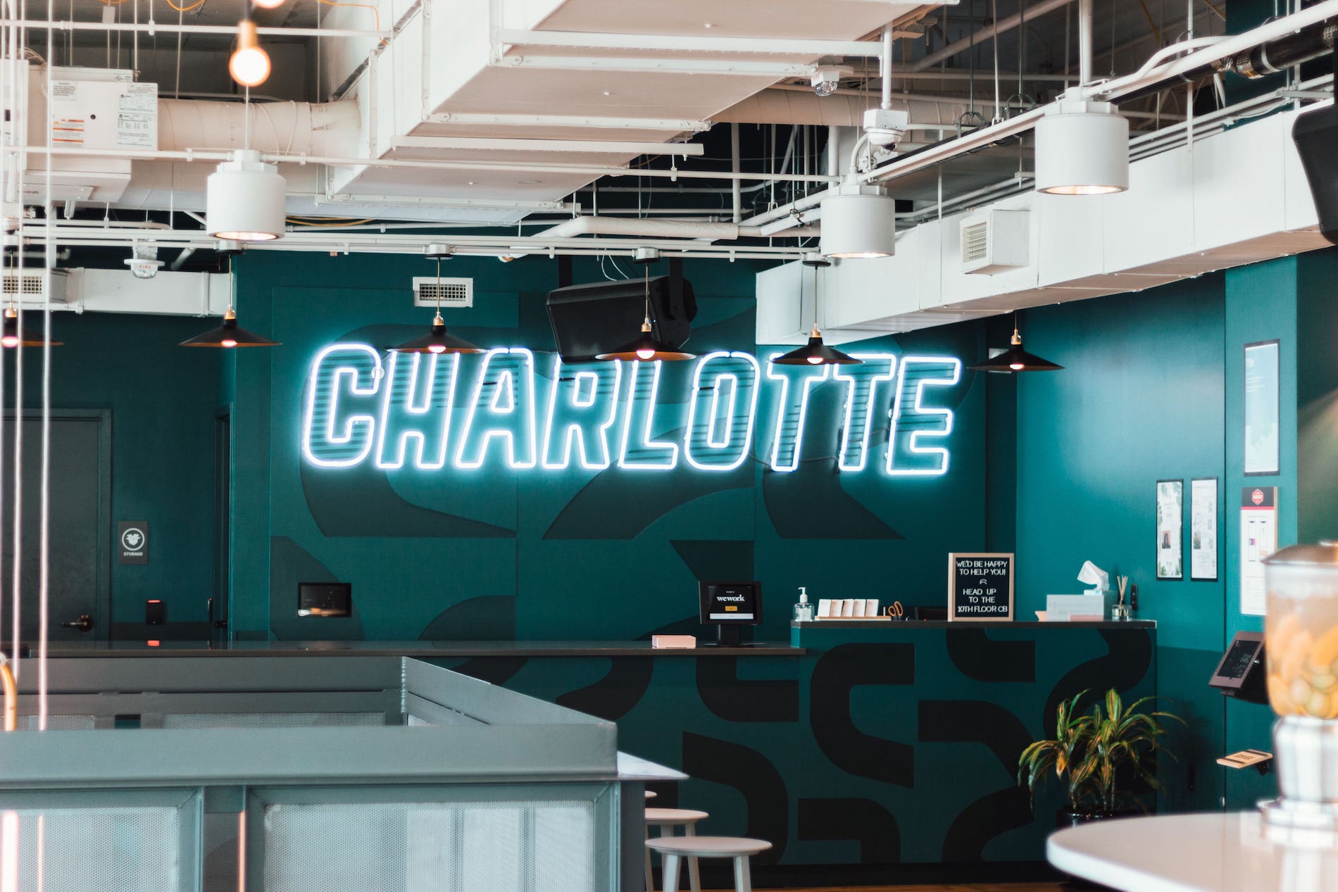 the office of a top charlotte web design company